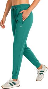 img 2 attached to 👖 Women's Joggers Pants with Zipper Pockets - Tapered Running Sweatpants for Lounge or Jogging by G Gradual