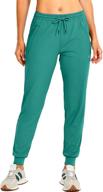 👖 women's joggers pants with zipper pockets - tapered running sweatpants for lounge or jogging by g gradual logo