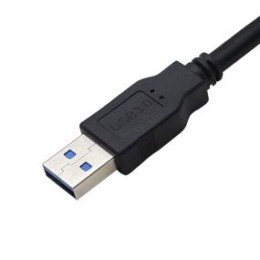 img 2 attached to 🔌 YOUCHENG 4.7ft USB 3.0 Extension Cable with Pedestal: Male to Female Data Transfer Cord for USB Flash Drive, Keyboard, Mouse - 5Gbps Speed