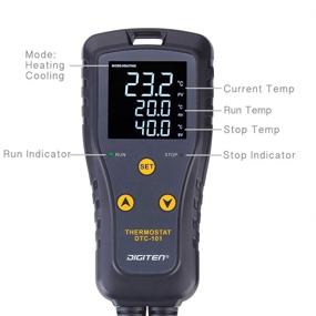 img 2 attached to 🌡️ DIGITEN Digital Temperature Controller: Optimal Thermostat for Freezers, Fridges, Homebrew, and Greenhouses