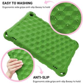 img 1 attached to 📱 ANTIKE Kids Lightweight Shockproof Green Case for All-New 7 Tablet (7th/9th Generation, 2017/2019 Release)