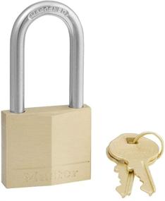 img 4 attached to Secure Your Possessions with Master 🔒 Lock 140DLF Solid Brass Padlock - 1 Pack