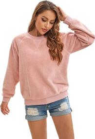 img 2 attached to Panadila Oversized Crewneck Sweatshirt Pullover Outdoor Recreation and Hiking & Outdoor Recreation Clothing