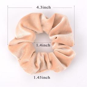 img 2 attached to 👱 Whaline 12 Pack Hair Scrunchies - Premium Velvet Scrunchy Elastic Hair Bands for Girls and Women - Hair Accessories Set in 12 Vibrant Colors