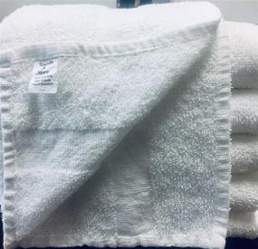 img 2 attached to 🏋️ Premium 6 Pack 22x44 White Gym Towels: 100% Cotton, Maximum Absorbency, Lightweight & Easy Care for Home, Salon, and Motels use