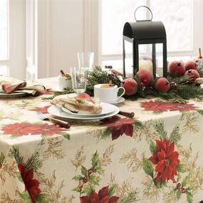 img 2 attached to Elrene Home Fashions Festive Poinsettia