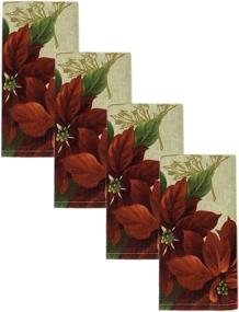 img 1 attached to Elrene Home Fashions Festive Poinsettia