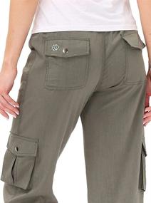 img 1 attached to 🩳 Dry Fit Hiking Cargo Shorts for Women: Get Active with Capri Pants for Camping, Equipped with Pockets