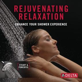img 2 attached to 🚿 Delta RP78575 5-Setting Chrome Showerhead with Touch-Clean Technology
