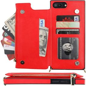 img 2 attached to Bocasal Crossbody Wallet Case For IPhone 7 Plus/8 Plus With Card Holder Cell Phones & Accessories