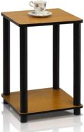 🪑 furinno turn-n-tube end table - light cherry/black - 1-pack, enhanced seo логотип