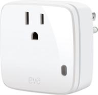 eve energy - smart plug & power meter with built-in schedules, voice control & bluetooth low energy (apple homekit) - no bridge required logo
