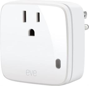 img 1 attached to Eve Energy - Smart Plug & Power Meter with built-in schedules, voice control & Bluetooth Low Energy (Apple HomeKit) - No bridge required