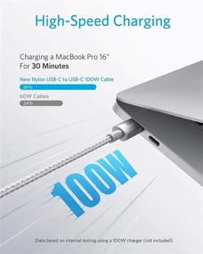 img 3 attached to 🔌 Anker USB C Cable 100W 10ft: High-Speed Charging for MacBook Pro 2020, iPad Pro 2020, Galaxy S20, and More