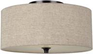 🔆 sea gull lighting stirling flush mount ceiling fixture, two-light, bronze 75952-710 logo