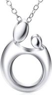 sterling silver necklace polished pendant logo