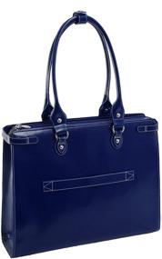 img 3 attached to 👜 McKlein W Series Winnetka 15" Top Grain Cowhide Leather Ladies' Laptop Briefcase in Navy (94837)