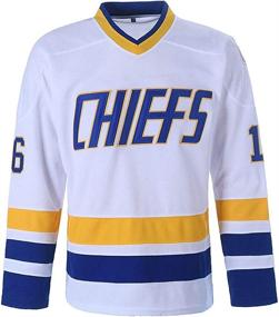 img 3 attached to 🏒 Hanson Brothers Charlestown Chiefs Hockey Jerseys - Jack #16, Steve #17, Jeff #18 - Slap Shot Movie Inspired