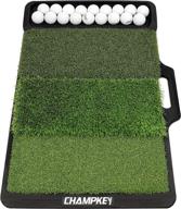 champkey tri-turf golf hitting mat - ultimate indoor and outdoor training tool for golfers logo