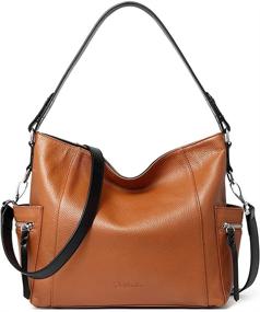 img 4 attached to 👜 BOSTANTEN Handbags: Fashionable Designer Shoulder Crossbody Bags for Women with Wallets, and Hobo Bags