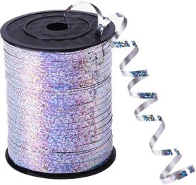 img 4 attached to 🎀 Versatile 500 Yards Silver Crimped Curling Ribbon: Ideal for Gift Box Wrapping, Floral Arrangements, Party Decor & More!