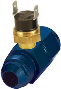 img 2 attached to 🔵 Blue Premium 180 Degree In-Line Fluid Thermostat, Derale 35021, -8AN x -8AN