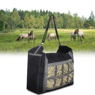 🐴 asooll slow feed hay bag for horses, goats, and alpacas - large capacity feeding tote bags logo