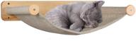 🐱 large wall-mounted cat hammocks - premium cat shelves and perches for indoor cats, wall beds & furniture for kitty or cats, sturdy soft hammock beds for climbing, playing, sleeping, lounging logo