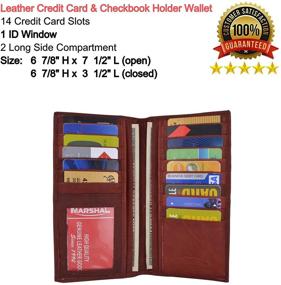 img 2 attached to Marshal SG_B000RZLVEW_US Checkbook Holder Wallet Men's Accessories in Wallets, Card Cases & Money Organizers