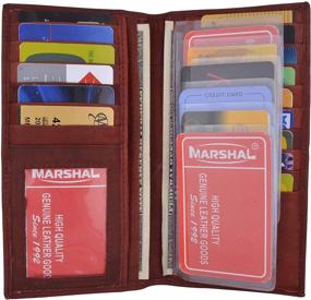 img 3 attached to Marshal SG_B000RZLVEW_US Checkbook Holder Wallet Men's Accessories in Wallets, Card Cases & Money Organizers