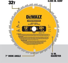 img 2 attached to 🔪 DEWALT 12-Inch Miter Saw Blade, Crosscutting, Tungsten Carbide, 80-Tooth, 2-Pack: High-Quality Cutting Performance by DW3128P5