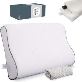 img 4 attached to TOLEKE Queen Bed Pillows for Sleeping with Memory Foam Neck Support - Adjustable Loft, Ideal for Stomach, Side, and Back Sleepers - Cervical Bed Pillow w/ Breathable Bamboo Cover