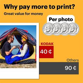 img 1 attached to 📸 Kodak Mini Shot 3 Retro: Instant Camera & Photo Printer (60 Sheets) – iOS, Android, Bluetooth Compatible, Real Photo HD, 4PASS Technology, Laminated Finish – Yellow