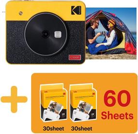 img 3 attached to 📸 Kodak Mini Shot 3 Retro: Instant Camera & Photo Printer (60 Sheets) – iOS, Android, Bluetooth Compatible, Real Photo HD, 4PASS Technology, Laminated Finish – Yellow