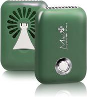 ✨ awhoas lash fan: портативный мини вентилятор для сушки ресниц с usb-подключением - зеленый логотип