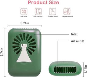 img 1 attached to ✨ Awhoas Lash Fan: Portable USB Mini Handheld Eyelash Dryer Fan for Extension - Green