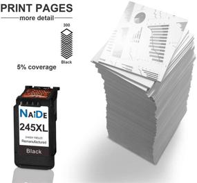 img 2 attached to NAIDE Remanufactured 245 XL Ink Cartridges for Canon 245 pg-245 XL Black Ink - Compatible with Canon Pixma MG2522 TS3122 MG3022 TR4522 IP2820 Printer (1 Black)