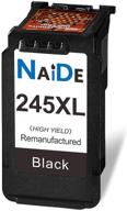 naide remanufactured 245 xl ink cartridges for canon 245 pg-245 xl black ink - compatible with canon pixma mg2522 ts3122 mg3022 tr4522 ip2820 printer (1 black) logo