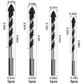 img 3 attached to Masonry Concrete Professional Carbide Suitable
