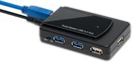 syba 7 port usb 3.0 & 2.0 hub with cable and adapter - sy-hub20078: increase connectivity & efficiency логотип