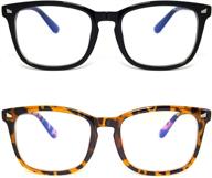 👓 andoilt blue light blocking glasses: fashionable square frames for men and women, perfect for computer work, reading, and gaming! logo