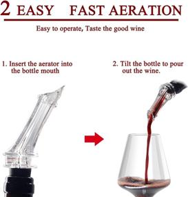 img 2 attached to 🍷 Wine Aerator Pourer & Decanter Spout for Enhanced Wine Aeration - Exquisite Gift Box Included