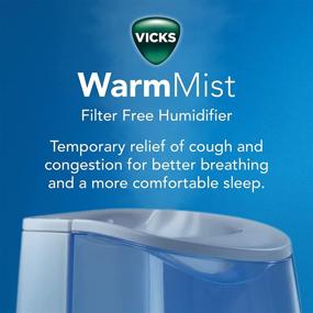 img 3 attached to 💨 Vicks Warm Mist Humidifier for Small to Medium Rooms - 1-Gallon Tank, Vaporizer and Humidifier for Baby and Kids Rooms, Bedrooms, and More