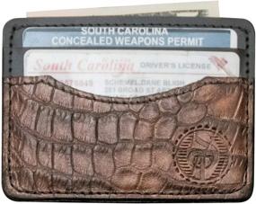 img 2 attached to 🐊 Exquisite Alligator Skin Wallet for Men: Unmistakable Authenticity