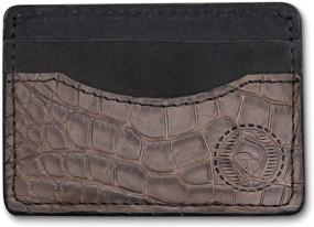 img 4 attached to 🐊 Exquisite Alligator Skin Wallet for Men: Unmistakable Authenticity