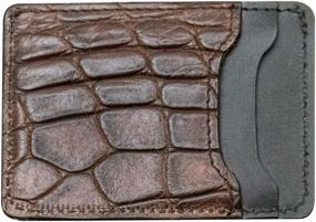 img 3 attached to 🐊 Exquisite Alligator Skin Wallet for Men: Unmistakable Authenticity