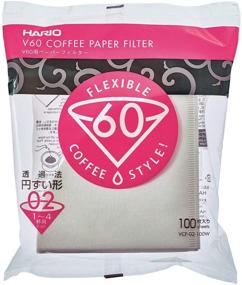 img 4 attached to Hario 02 Dripper Paper Filters Set - White & Natural 100 Sheets Each