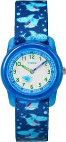 img 4 attached to ⌚ Timex Boys Digital Time Machines Elastic Fabric Strap Watch with Analog Display