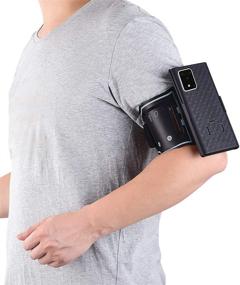 img 1 attached to 📱 Samsung Galaxy S20 Ultra 5G Sport Armband: 180° Rotative Holster, Open Face Hybrid Case for Fitness Apps, Jogging & Exercise Combo