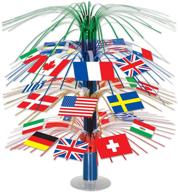 enhance your travel theme party with beistle international world flags cascade table centerpiece decorations! logo